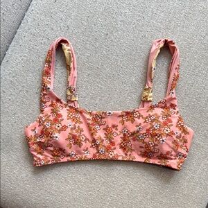 Aerie Pink Floral Swim Top